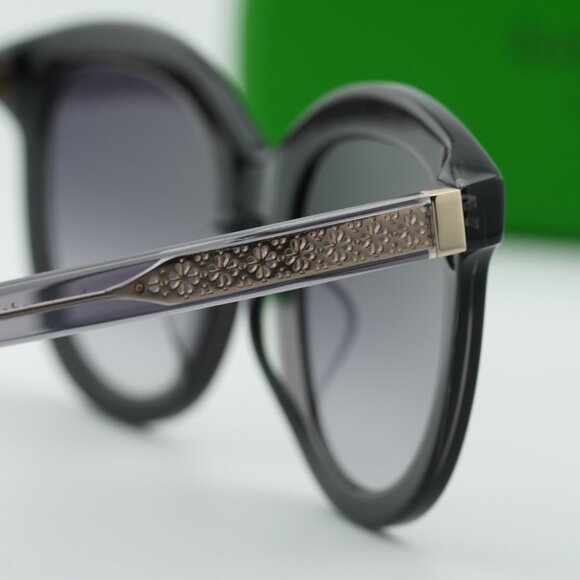 Kate Spade LILLIAN/G/S 0807 9O Round Sunglasses - Black/Grey main image 6